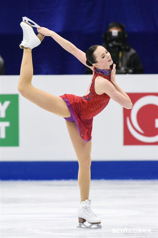 四大洲花式滑冰錦標賽女子長曲美國選手Mariah Bell。 圖／記者林敬旻攝