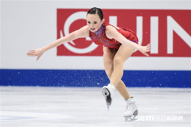 四大洲花式滑冰錦標賽女子長曲美國選手Mariah Bell。 圖／記者林敬旻攝