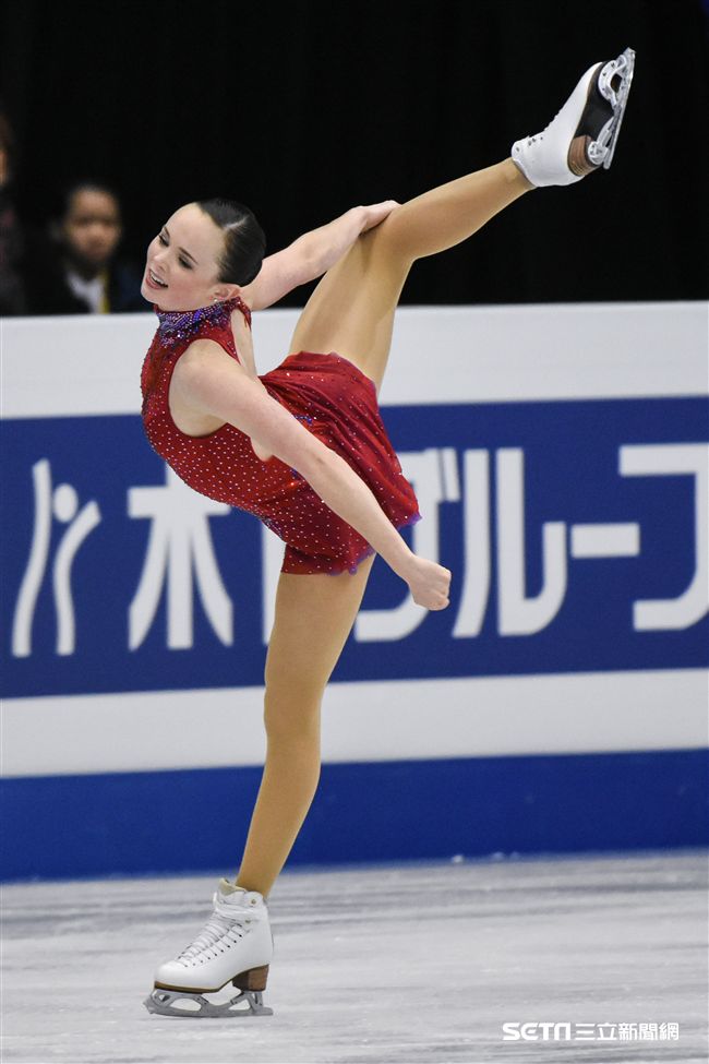 四大洲花式滑冰錦標賽女子長曲美國選手Mariah Bell。 圖／記者林敬旻攝