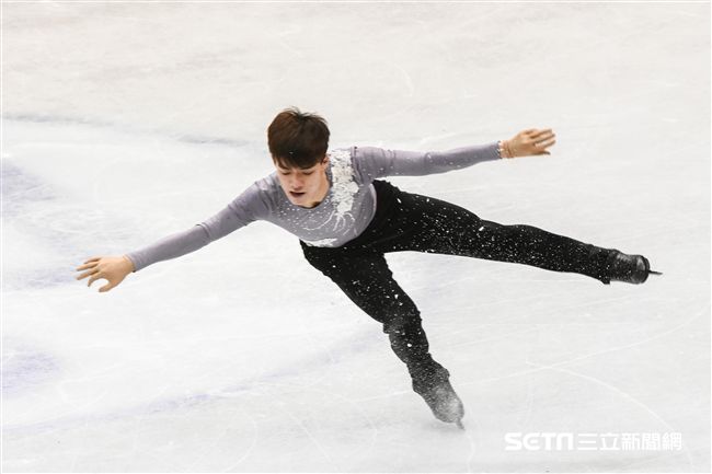 四大洲花式滑冰錦標賽男子長曲中華台北曹志禕。 （圖／記者林敬旻攝）
