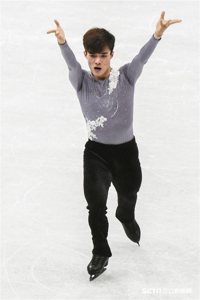 四大洲花式滑冰錦標賽男子長曲中華台北曹志禕。 （圖／記者林敬旻攝）