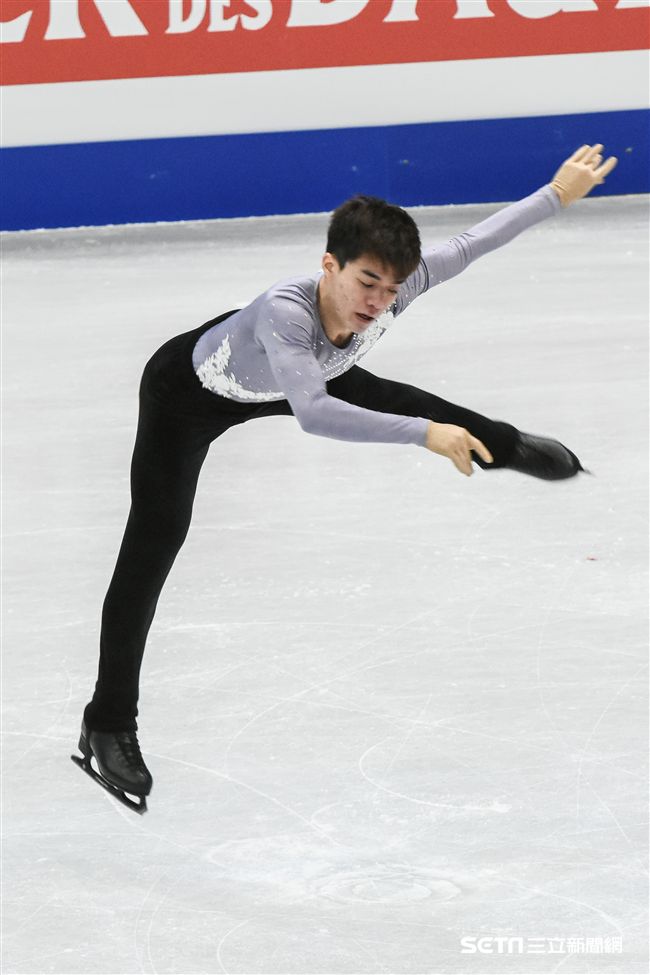 四大洲花式滑冰錦標賽男子長曲中華台北曹志禕。 （圖／記者林敬旻攝）