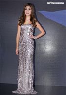 郭源元領軍、宋蘋恩、書那娜、佟凱玲出席電玩展「微風女神」。（記者邱榮吉/攝影）