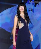 郭源元領軍、宋蘋恩、書那娜、佟凱玲出席電玩展「微風女神」。（記者邱榮吉/攝影）