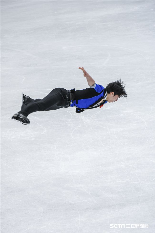 四大洲花式滑冰錦標賽男子長曲日本選手田中刑事。 （圖／記者林敬旻攝）