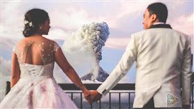 結婚當天火山爆發（圖／翻攝自Nebreja Bros. Media臉書）