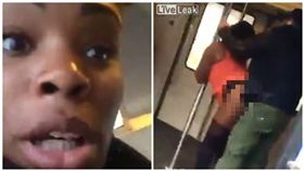 AV情節電車上演！狂情侶倚靠欄杆猛烈啪啪啪　女乘客嚇傻
圖/翻攝自LiveLeak.com