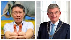 柯文哲、荷蘭烏特勒支市市長范贊能（Jan van Zanen）（合成圖／翻攝自烏特勒支市官網、柯文哲臉書）