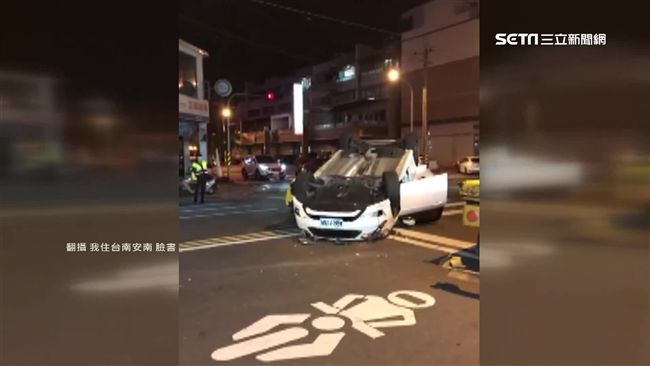疲勞駕駛眼一閉　整輛車翻轉180度