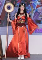 性感cosplay電玩展登場。（記者邱榮吉/攝影）
