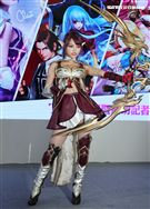 性感cosplay電玩展登場。（記者邱榮吉/攝影）