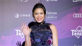 ▲莊佳容盛裝登場，閃耀奪目。（圖／WTA台灣公開賽大會提供）