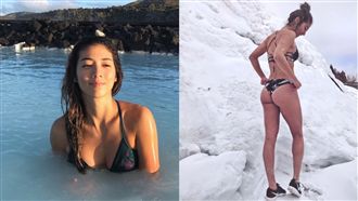 混血女星滾雪地　開腿秀美尻凍未條！