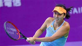 ▲彭帥爆冷在首輪遭淘汰。（圖／WTA台灣公開賽大會提供）