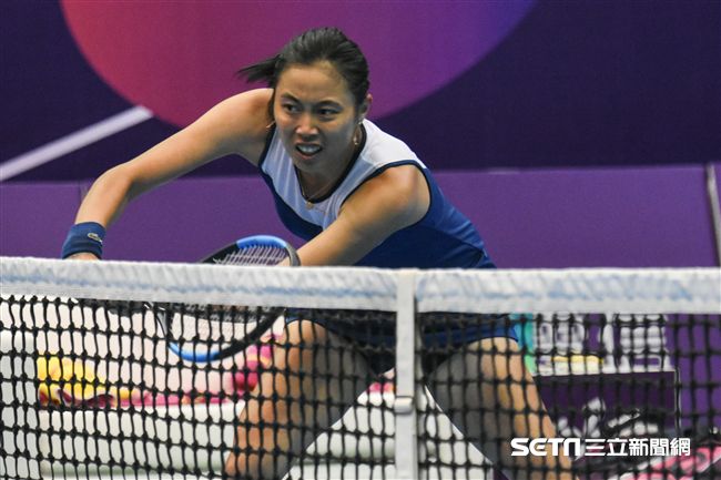 WTA台灣公開賽雙打詹皓晴。（圖／記者林敬旻攝）