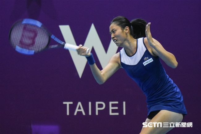 WTA台灣公開賽雙打詹皓晴。（圖／記者林敬旻攝）