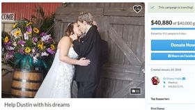 癌末,少年,網路募資,贊助,結婚 ▲圖／翻攝自GoFundMe