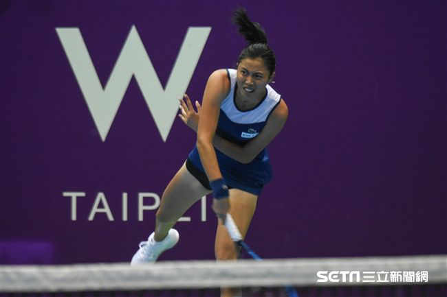 WTA台灣公開賽雙打詹皓晴。（圖／記者林敬旻攝）