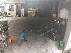 新北市,林口,工九路,移工,堆高機,車禍,事故,翻攝畫面，警方提供