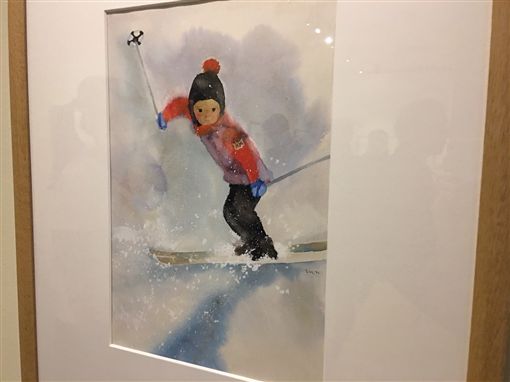 岩崎知弘經典插畫展(記者郭奕均攝影)