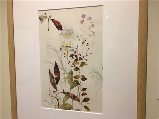 岩崎知弘經典插畫展(記者郭奕均攝影)
