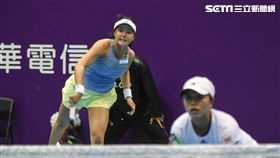 WTA台灣公開賽女子雙打徐靖雯、李亞軒。（圖／記者林敬旻攝）