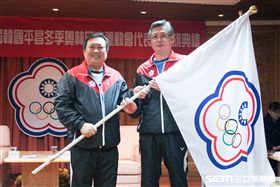 ▲中華奧會主席林鴻道（左）與總領隊陳建宏（右）。（圖／記者蔡宜瑾攝影）