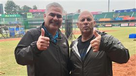 傑克（Bob Skube）及安德魯（Tom Nieto）。（圖／統一獅提供）