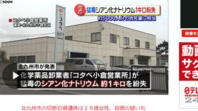 日本,小偷,竊賊,員工,倉庫,北九州,化學,劇毒物質,失竊,氰化鈉
http://www.news24.jp/articles/2018/02/01/07384502.html