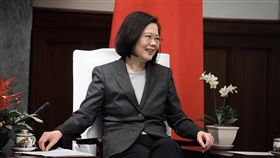 蔡總統接見美台商會訪問團（3）總統蔡英文16日接見美台商會訪問團，她說，長期以來，美國政府相當支持台灣，當美國經濟政策在面臨轉折期時，台灣也希望能盡一己之力協助美國，讓美國在經濟上能有新的景象。（總統府提供）中央社記者葉素萍傳真　107年1月16日