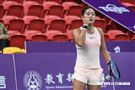 WTA台灣公開賽女單中國王雅繁。 （圖／記者林敬旻攝）