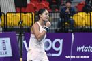 WTA台灣公開賽女單中國王雅繁。 （圖／記者林敬旻攝）