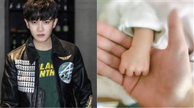 生子,任嘉倫。（合成圖／翻攝自任嘉倫微博）