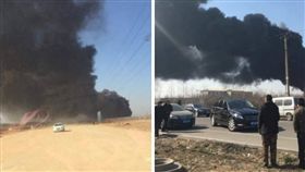  中國大陸,山東,化工廠,爆炸,失聯,爆燃,失火（圖／翻攝自微博）