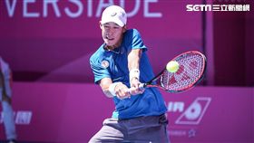 0828世大運網球男子單人中華隊莊吉生 圖／記者林敬旻攝