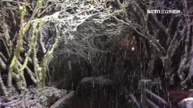 寒潮爆發！宜蘭2山頭雪花紛飛超美