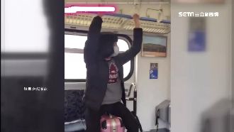 狂野人肉行李箱　台鐵車廂秒變遊樂場