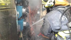 新北市,淡水,新民街,社區,電表,起火,新北市消防局,火警，翻攝畫面