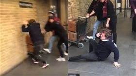 哈利波特,月台,JK羅琳,電影,撞牆,麻瓜,King's Cross Railway Station,Platform9 3/4　圖／翻攝自YouTbue https://goo.gl/9edrGR