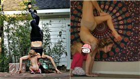  哺乳,瑜珈,辣媽,餵奶,母親,Carlee Benear,IG,運動 圖／翻攝自Carlee Benear IG https://goo.gl/ZpRcuK