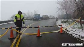 新竹尖石鄉道路封閉／翻攝畫面
