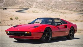 改裝電動麻組的法拉利1978 308 GTS Targa。（圖／翻攝Electric GT網站）