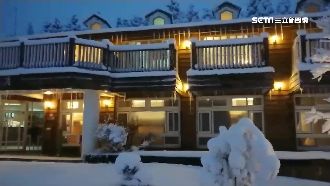 持續降雪！太平山宛如雪白童話世界