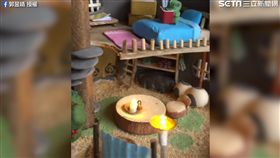 郭昱晴神還原「旅行青蛙」房間。（圖／翻攝自郭昱晴臉書）