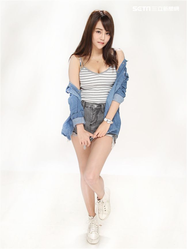 正妹孫卉彤。（記者邱榮吉/攝影）