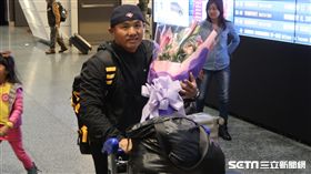 張泰山回到台灣。（圖／記者王怡翔攝）