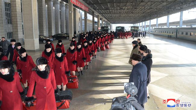 北韓正妹團啟程　-10度秀神級美腿