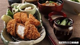 台灣罕見炸寒鰤套餐。（圖／勝政日式豬排提供）