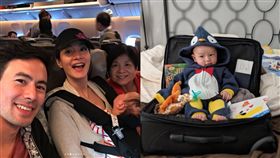 Janet,謝怡芬,兒子,Egan,搭飛機,哭鬧,過夜,育兒（圖／翻攝自Janet IG）