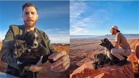 狗,旅行,美國,沙漠,亞利桑納州,夥伴,Jordan Kahana　圖／翻攝自IG